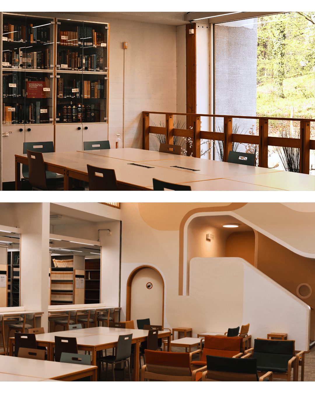 Salle de travail collaboratif de la bibliothèque de Sciences